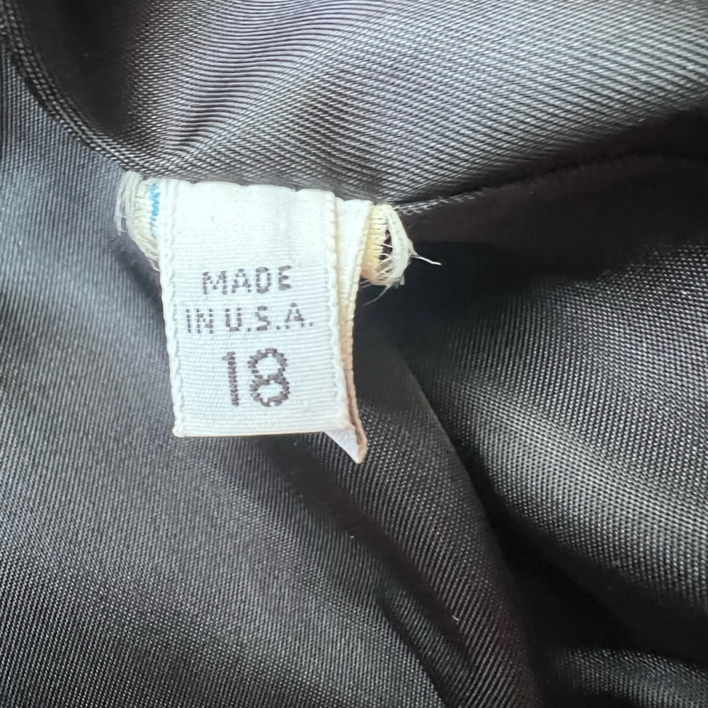Larry Levine Vintage full-length black wool 100% Pure Wool. - Picture 7 of 8